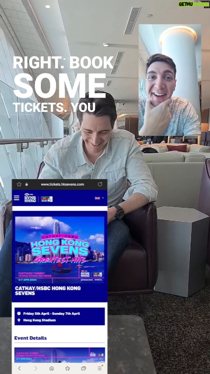 Oliver Phelps Instagram - Can't wait to tick off something from my Bucket List! I've always wanted to go after hearing so many great stories. A big thanks to @discoverhongkong and @hksevens for the invite 😊🇭🇰🏉7️⃣