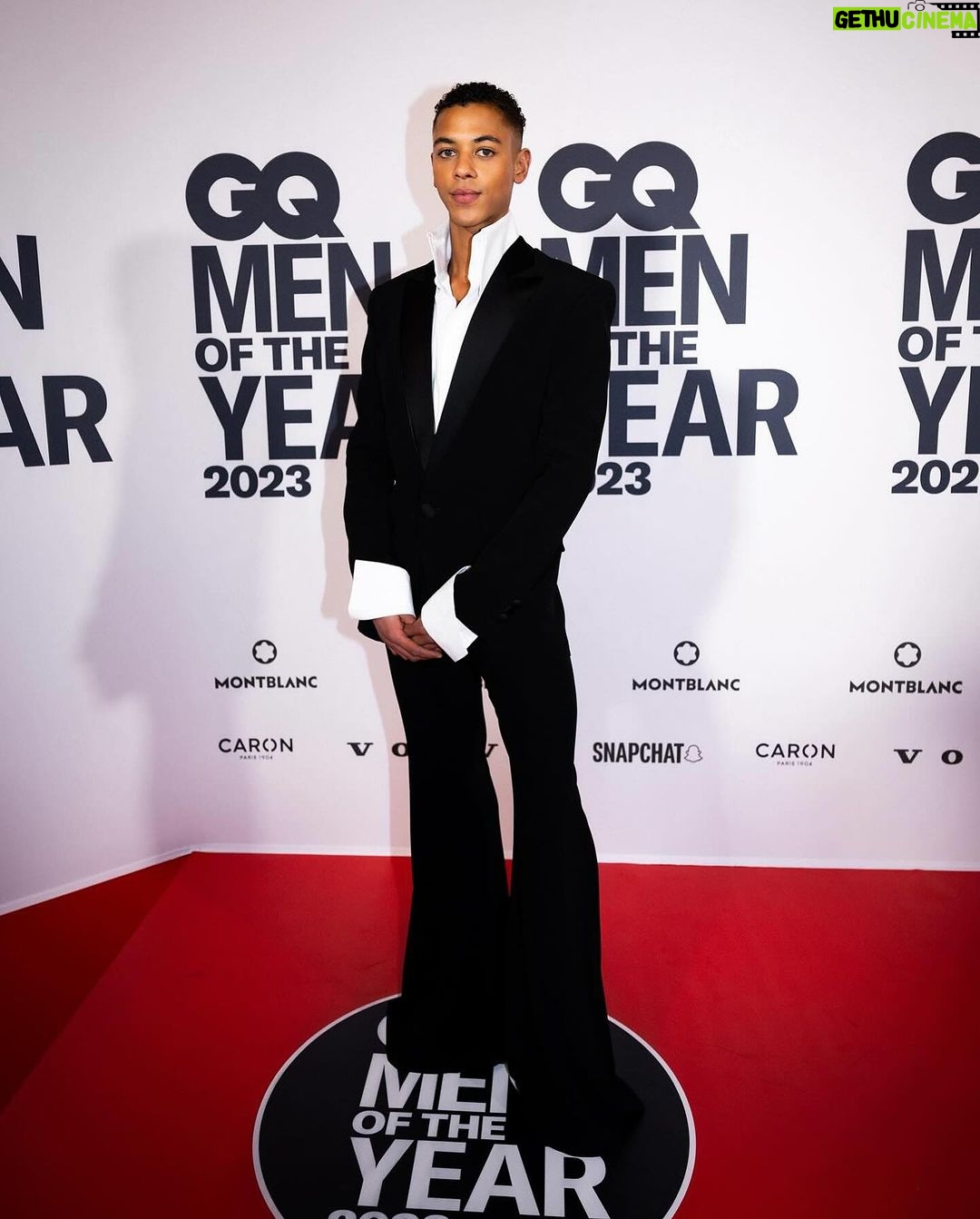 Olivier Rousteing Instagram - THE FRENCH STAR ♥️ We love you @guillaumediop Une étoile française est née . Thank you @guillaumediop to make us dream and being a leader of the new French generation fighting for your passion with strength elegance and beauty . I am so proud to dress you and seeing your journey being recognized and being the STAR amongst the best. Congrats on your award of the GQ men of the year 2023 @gqfrance @pam_boy