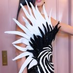 Olivier Rousteing Instagram - When the swan goes to the Black and White Ball 🦢🖤🤍 @demimoore stuns in a @balmain gown and @cartier jewels to the premiere of @feudfx styled by me! Makeup by @kristoferbuckle Hair by @djquintero Assisted by @nicksegodi Tailoring by @lubastailoring