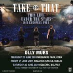 Olly Murs Instagram – Could NEVER FORGET about you lot!! 🇮🇪 Buzzing to join @takethat in Ireland next June! 🤩 Tickets on sale this Thursday, 19th October! See you all there😎