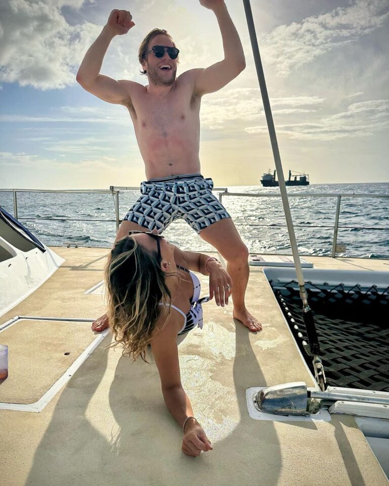 Olly Murs Instagram - Our last holiday as Mr and Miss.. 🤓very exciting 2023 ahead for many reasons the tour, more music, starstruck season 2, the voice and of course the wedding! See all lovely lot soon cos I’m off to enjoy my last night eating what the F&@k I want.. diet starts Monday 🤪😅✌🏻
