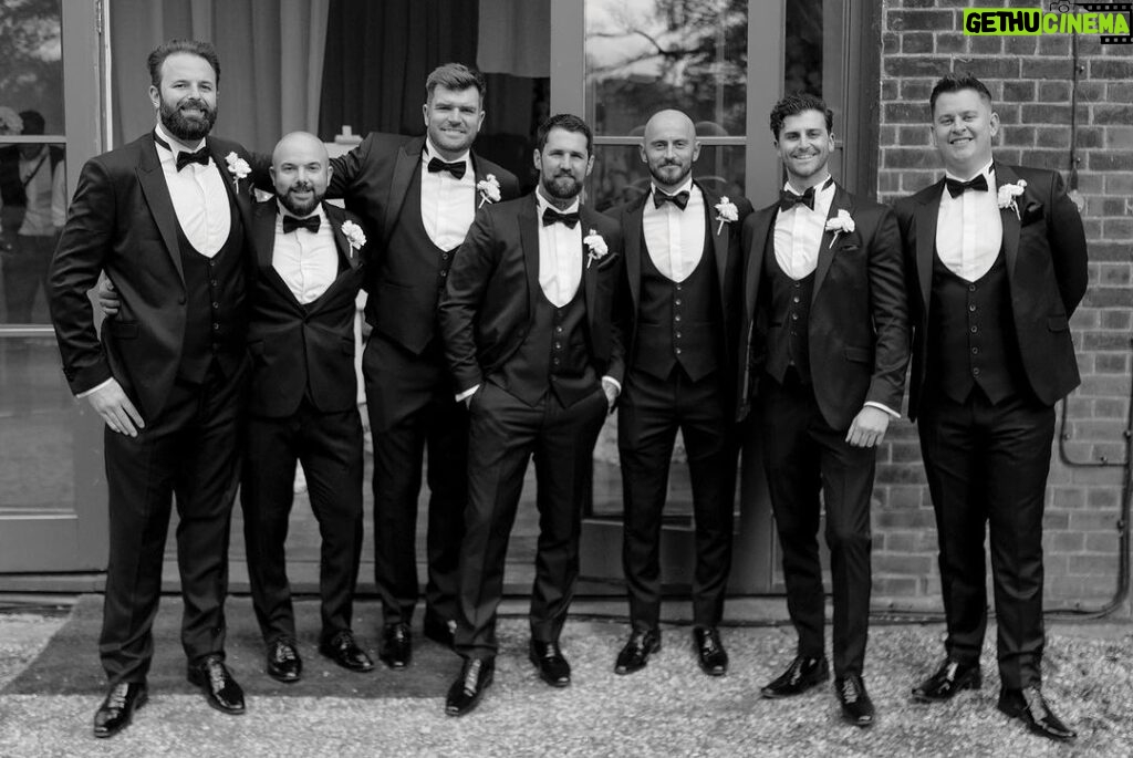 Olly Murs Instagram - Nothing like upstaging the groom lads 😅👌🏻 appreciation post to my handsome groomsmen for looking so dapper on our wedding day! Shout out to @thegroomsroomessex & @abigailscollection for making all them and my family look so cool 😎 although I didn’t get my suit there I’ve gotta say Rob was on it from the start, super slick, calm and never panicked (when I was) lol Thanks for everything guys x Osea Island
