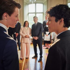 Omar Rudberg Instagram - YOUNG ROYALS S3 first look! Let that sink in!!!! Out on Netflix in March!!!!