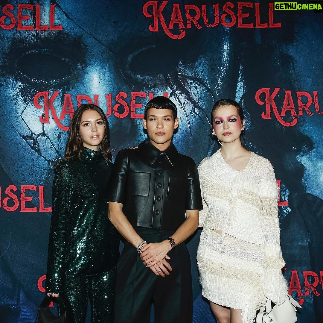 Omar Rudberg Instagram - Premiere for Carousel in Stockholm! What a fun night full of horror 🥰 Thank you to everybody involved in this movie! This is my first movie debut and I’m so thankful!! Out on the big screen here in Sweden on Friday the 20th!! Stockholm, Sweden
