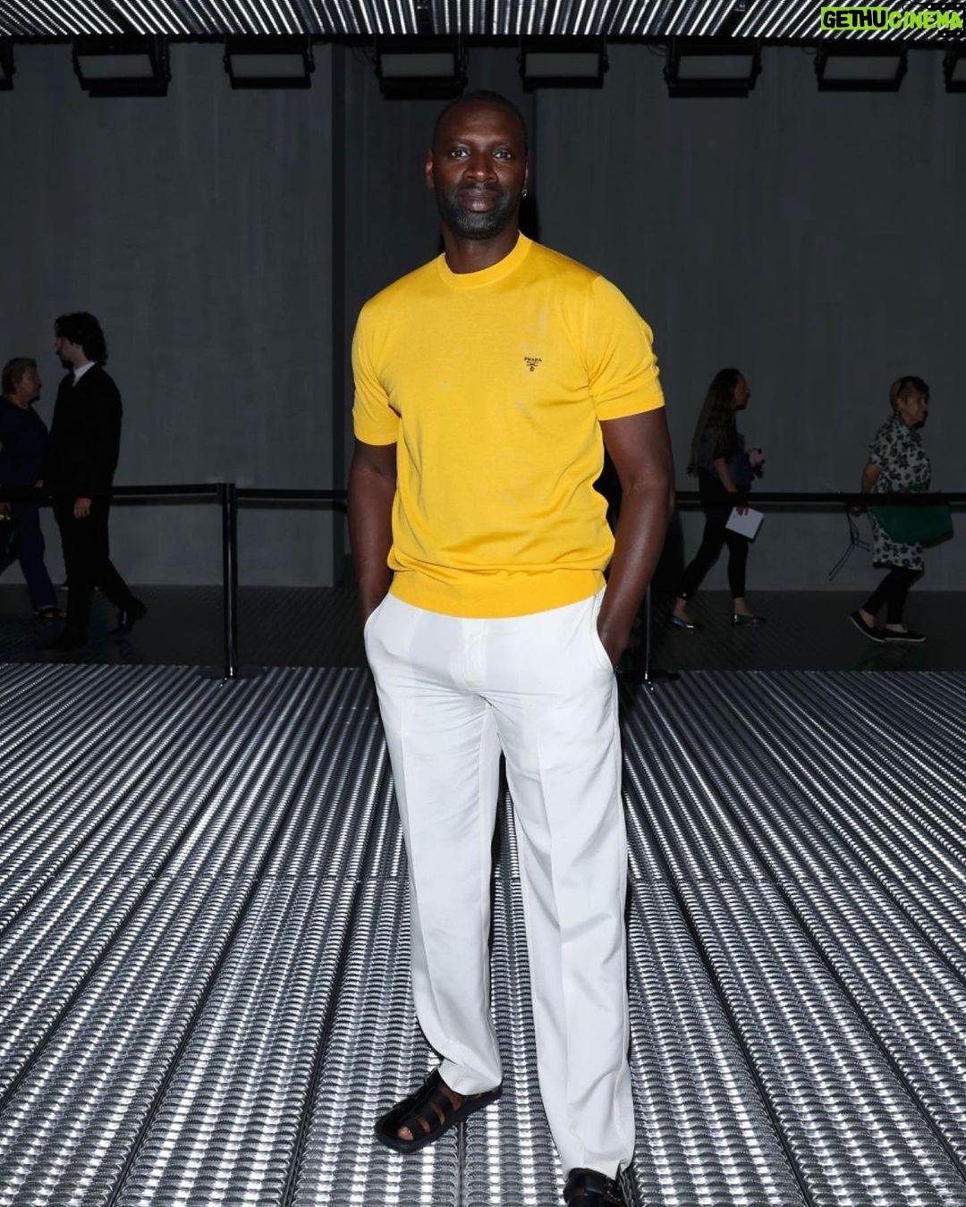 Omar Sy Instagram - 💛 @prada #PradaSS24 Milan, Italy