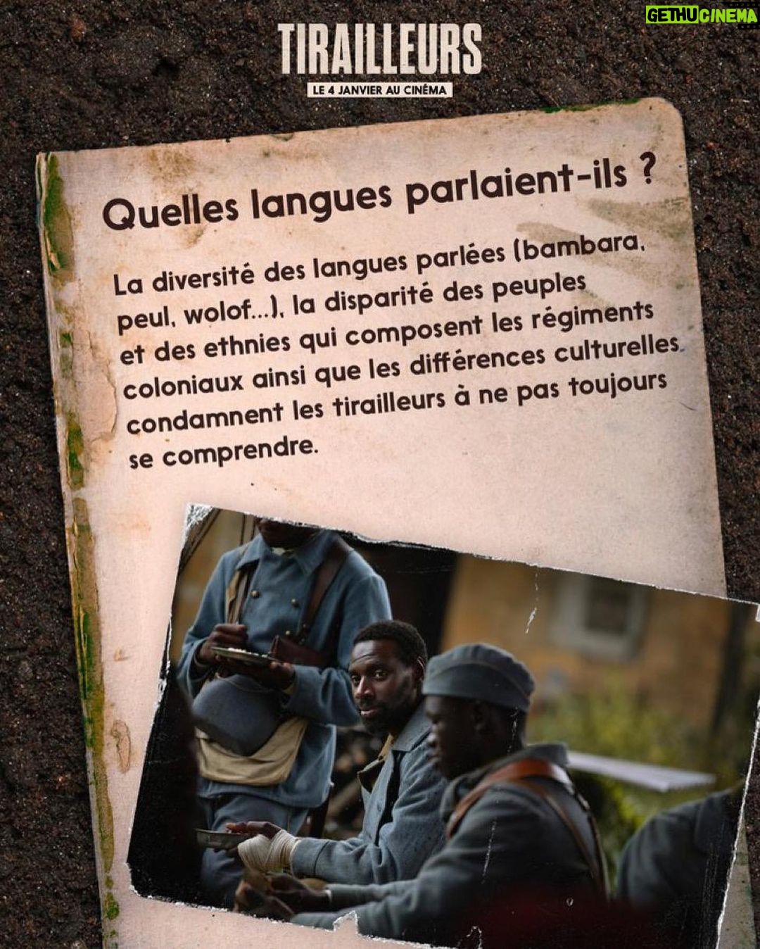 Omar Sy Instagram - Tirailleurs, le 4 janvier au cinéma.