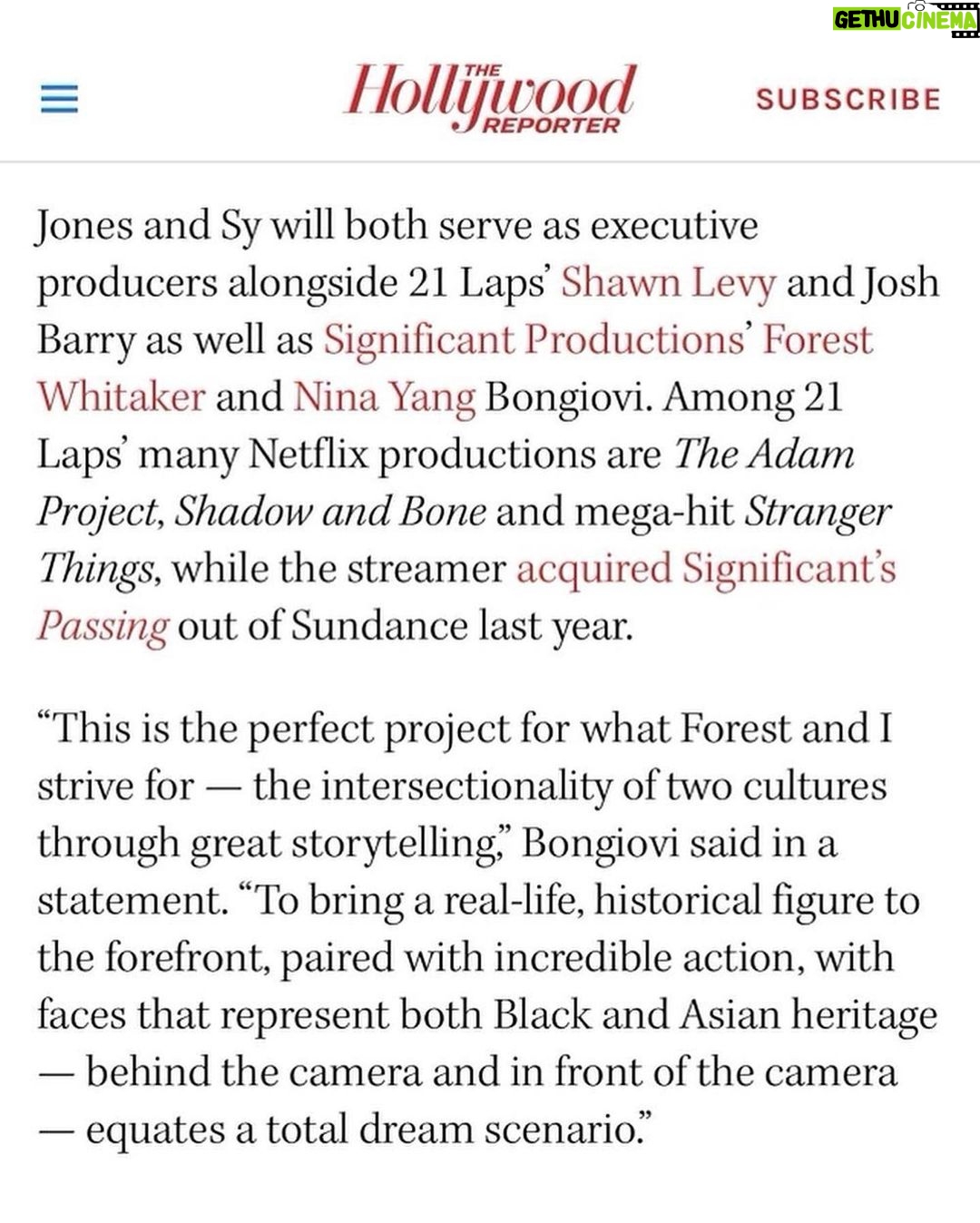 Omar Sy Instagram - Letโs do this !!! โ๏ธโ๐ฟ Repost from @njfuture โข It takes a clan to tell the story of the Black Samurai. Extremely blessed to be on this journey with @omarsyofficial and our amazing team at @21lapsentertainment, @thisissignificant, & @netflix! ๐๐ฟโ๏ธ