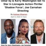 Omar Sy Instagram - @kerrywashington @carnojoe ✌🏿