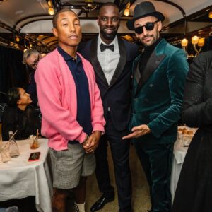 Omar Sy Instagram - Riding with the fam on @vsoetrain 
celebrating @jeanimbert first meal on it & @mynameishelenesy birthday !