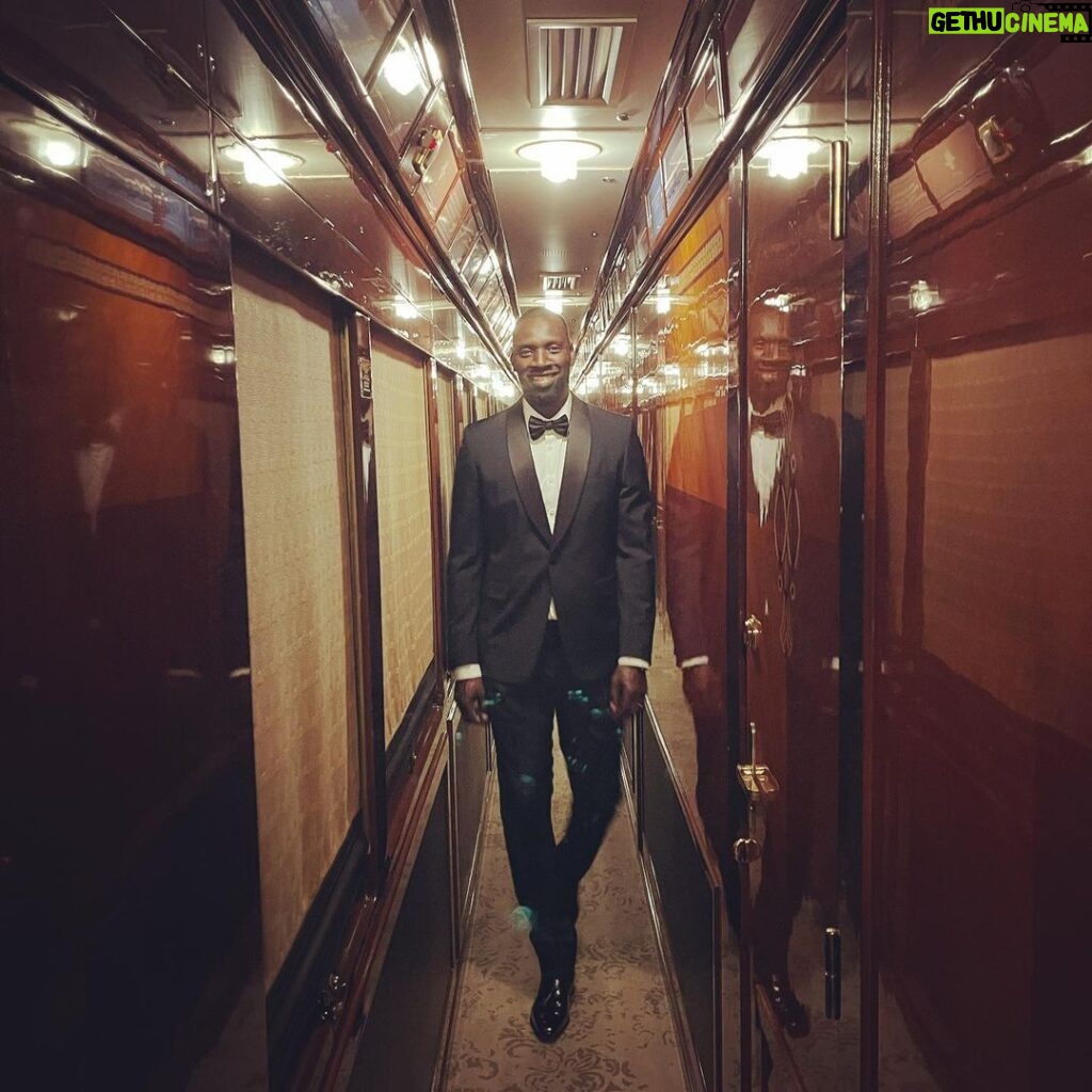 Omar Sy Instagram - Riding with the fam on @vsoetrain celebrating @jeanimbert first meal on it & @mynameishelenesy birthday ! Venice Simplon-Orient-Express