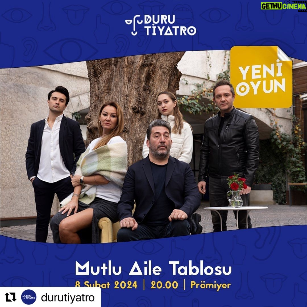 Pınar Altuğ Instagram - Heyecan dorukta! #Repost @durutiyatro with @use.repost ・・・ Yepyeni oyunumuz sizinle buluşmaya hazır!🤩 Başrollerini @emrekinay ve @pinaraltug_atacan ‘ın paylaştığı “Mutlu Aile Tablosu” adlı oyunumuz 8 Şubat 2024 Perşembe günü 20.00’da prömiyer gösterimi ile sizinle!🥳 Ellili yaşlarının ortalarında sıkıcı ve düz bir çift olan Elaine ve Ken Haber, iki yetişkin çocuklarının da etkisiyle birbirlerine hiçbir zaman uygun olmadıklarına ve hayatı kaçırdıklarına ikna olurlar. Haber çifti, uzun süredir evli olmalarından kaynaklı monoton olduğunu sandıkları hayatlarını değiştirmeye karar verirler ve bu monotonluğu düzeltmeye çalışırken hayatları kabusa dönüşür. Künye: 📝 Yazan: Sam BOBRICK-Joey BOBRICK 📜 Çeviren: Ekin TUNÇAY TURAN 🎬 Yöneten: Emre KINAY 🎭 Yönetmen Yardımcısı: Derin BÜLBÜL 📚 Dramaturg: Ayşegül HARDERN - Emre KINAY 💡 Işık Tasarım: Ayşe Sedef AYTER 👥 Oyuncular: Pınar ALTUĞ ATACAN Emre KINAY Derin BÜLBÜL Yarkın ÜNSAL Taner ERGÖR 👗 Kostüm Tasarım: Seda ÖZDEMİR, Aygül GÜNTAV 🎨 Dekor Tasarım: Cihan AŞAR 🎨 Afiş Tasarım: Ahmet ERDOĞAN 📸 Fotoğraf: Emre MOLLAOĞLU Biletler Biletix’te🥰 #durutiyatro #durutiyatroataşehir #tiyatro #tiyatrooyunu #oyun #kültürel #takvim #mutluailetablosu #işbirliği
