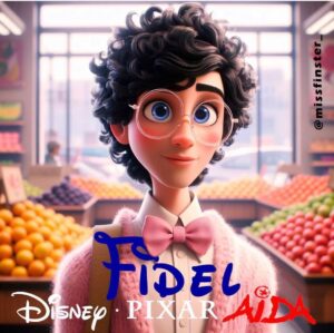 Paco León Instagram - Los personajes de AÍDA imaginados por @missfinster_  en película de Disney - Pixar.