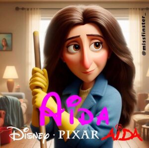 Paco León Instagram - Los personajes de AÍDA imaginados por @missfinster_  en película de Disney - Pixar.
