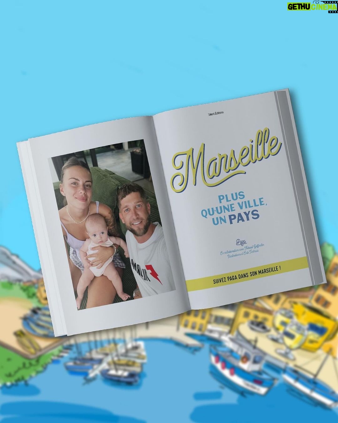 Paga Instagram - J'ai le plaisir de vous annoncer la sortie de mon premier livre, 𝗠𝗮𝗿𝘀𝗲𝗶𝗹𝗹𝗲 : 𝗣𝗹𝘂𝘀 𝗾𝘂'𝘂𝗻𝗲 𝘃𝗶𝗹𝗹𝗲, 𝘂𝗻 𝗽𝗮𝘆𝘀. Comme vous le savez, Marseille est ma ville de naissance. C'est aussi ma ville de cœur, la ville qui m'a vu grandir, la ville qui a fait celui que je suis maintenant. Je suis un véritable amoureux de Marseille. Avec mon livre, je vous propose mes services de guide pour vous faire découvrir Marseille comme nul autre. Alors, dès le 15 novembre, suivez-moi ! En ma compagnie, vous découvrirez Marseille mais aussi la culture marseillaise. De Notre-Dame de la Garde à aux Calanques en passant par l'OM, je suis certain de vous faire découvrir de très nombreuses choses sur celle que je considère comme la plus belle ville du monde ! On se donne rendez-vous le 15 novembre ? Le livre est d'ores et déjà disponible en précommande ! @fnac_officiel @talent_editions Marseille, France