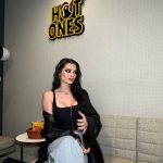 Paige Instagram - Can’t wait for this to drop! @hotones been wanting to do this forever! Thanks to @styledbypaigej for letting me steal her vintage Hugo jackets and earrings 🥰