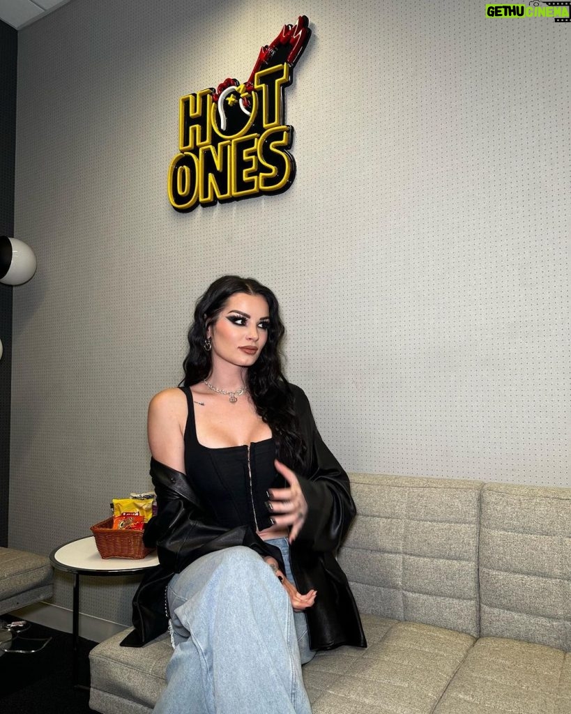 Paige Instagram - Can’t wait for this to drop! @hotones been wanting to do this forever! Thanks to @styledbypaigej for letting me steal her vintage Hugo jackets and earrings 🥰