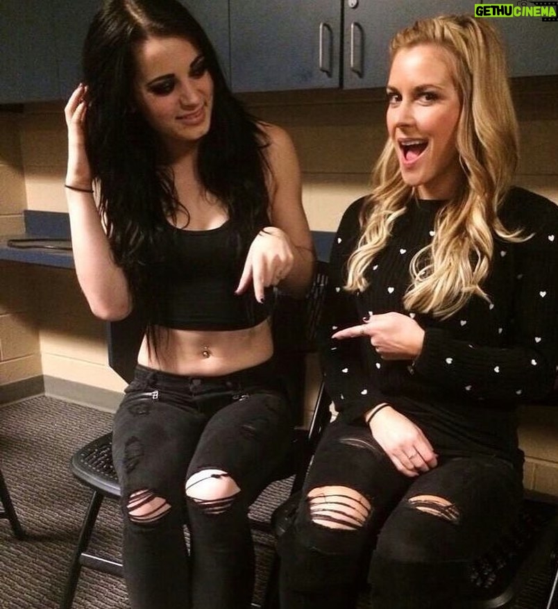 Paige Instagram - Happy birthday to this absolute angel of a person. You won’t find another person who is genuinely liked by all. @reneepaquette you know the drill, you’re the Garth to my Wayne, blondie to my Joan, fellow prawn cocktail lover! Day 1 you’ve been there, we did wwe, tough enough, fox sports and now AEW and I wouldn’t change a thing! Although you had a kid and I don’t get 100% of your attention (grrr hope you’re reading this Nora 😒) I can’t wait to see what else is in store for us! Happy birthdayyyyy 🎊🎉👯‍♀️