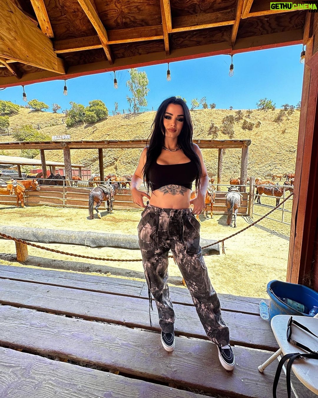 Paige Instagram - Had so much fun getting back on a horse again. It’s been years and I missed it alot! 🥹 Thanks to @taylorey and @raquellie arranging it! A lovely surprise 💛 Sunset Ranch Hollywood