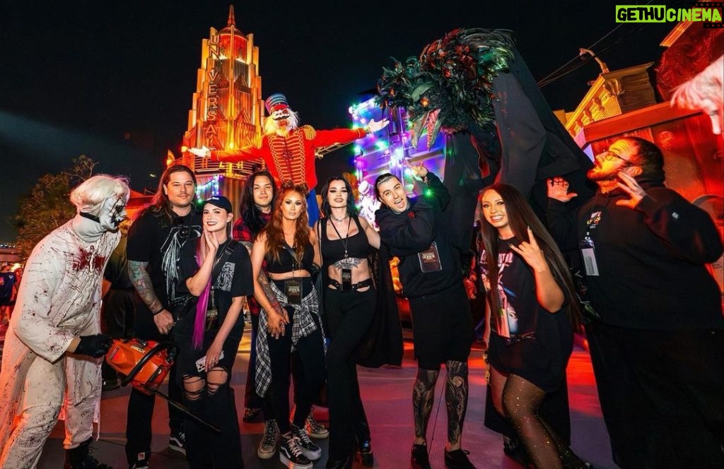 Paige Instagram - Thank you to @unistudios and @horrornights for having us. We had such a blast. We go every year!! The costume game is on another level this year and the houses too! Thanks again! #UniversalHHN