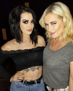 Saraya-Jade Bevis Instagram - Happy birthday to one of my fave humans on the planet. Through working at the ‘E I got to find one of my very best friends. The Garth to my wayne. The blondie to my Joan Jett. The prawn cocktail to my whiskey and splash of coke. I’m very fortunate to have you as my friend. WE NEED OUR OWN SHOW DAMMIT. love you @reneepaquette you old bish. Now everyone enjoy my slide show of us two throughout the years 💕