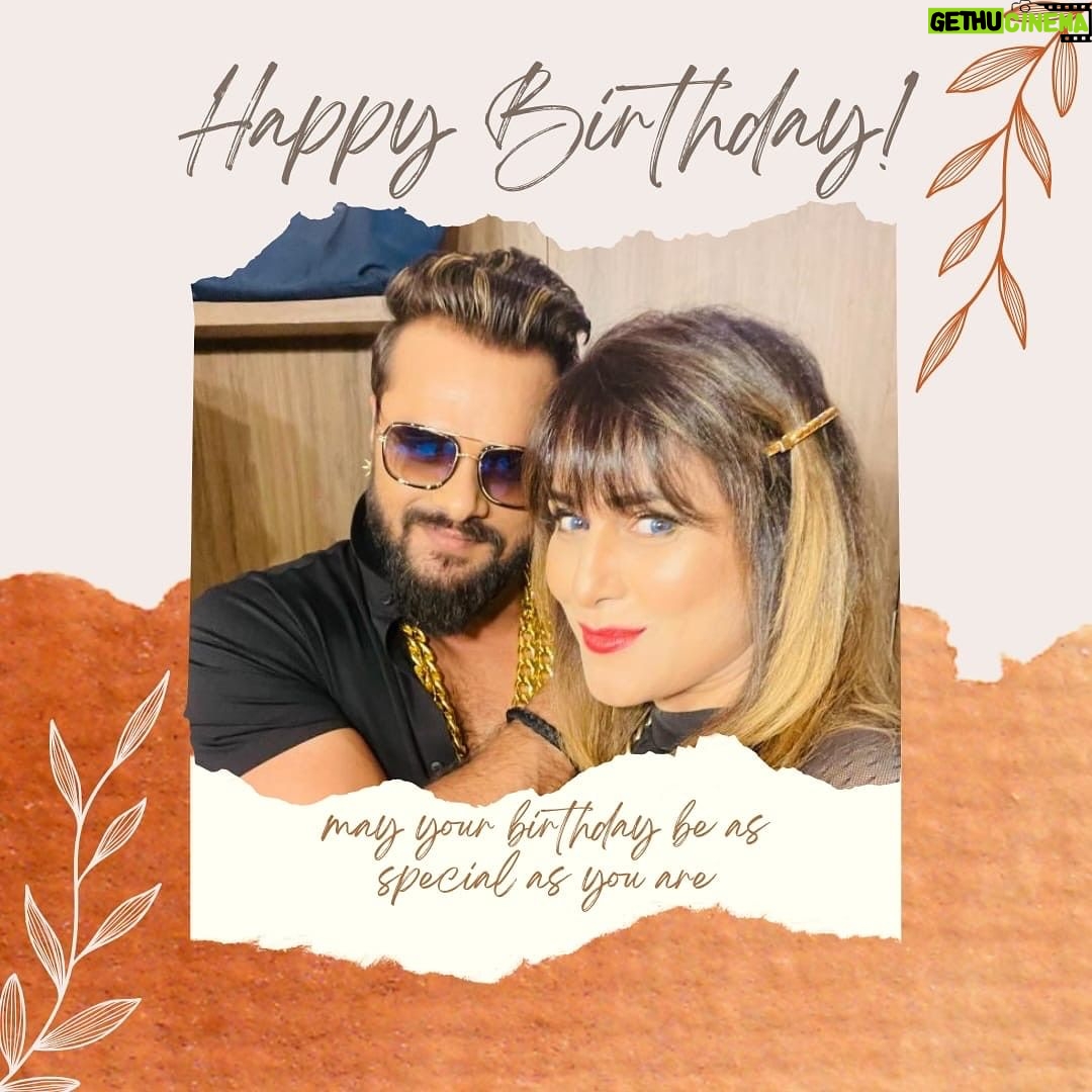 Pakhi Hegde Instagram - Happies birthday to the most humble costar ever π @khesari_yadav Aap hamesha dirghayu, most successful aur aise hi hardworking aur apne career me apna best Ada kare! Mata rani ki kripa aappe hamesha bani rahe π #khesarilalyadav #birthday #boy #birthdayboy