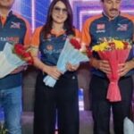 Pakhi Hegde Instagram - So finally ccl 10 is here ! And also a new family added to the team that is Bharat Rizing private limited @bhojpuri_dabang_ccl bhojpuri Dabanngss is honoured to have our new owners bhojpuri dabannggs. We welcome 🙏 Some excerpts from the T-shirt launch of bhojpuri Dabanngss at varanasi last evening! Bhojpuri Dabanngss is all set to play at Sharjah starting from 23rd march 2024 Live telecast on Sony ten sports. See u guys 🙌😻 So last time we were in the finals n this time we have some promising cricket happening with @ mumbai heroes, Chennai rhinos, Bengal tigers, Karnataka bulldozers, Kerala strikers, Punjab da Shers, Plz stay tuned to watch some promising cricket from our bhojpuri Dabannggs 🙌😻 #ccl10 #sharjah #bhojpuridabanggs #keralastrikers #mumbaiheroes #karnatakabulldozers #bengaltiger #punjabdasher #chennairhinos #teluguwarriors