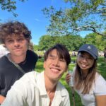 Pakorn Thanasrivanitchai Instagram - Gigi 🦊 a Columbia daughter 🍑 @gigi.chidid . @rienne96 Central Park, New York