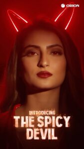 Palak Tiwari Instagram - Crunching into the bold world of Orion Spicy Devil Chips – watch as I turn up the heat in my spicy devil transformation! 🌶️🔥 Don’t forget to try Orion’s Turtle Chips, it’s time to spice things up! #SpicyPalakSetsFire #OrionSnacks #SpicyDevilChips #OrionTurtleChips #TurtleChips #Snacking #collab