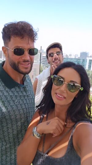 Pamela Díaz Instagram - Grabando mi nuevo reality 🤣🤣 Pronto en mi canal de Youtubeeee @fabioagostinifit @itsjhonmujica