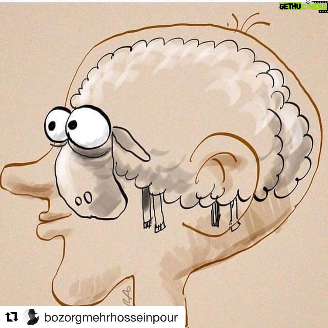 Parinaz Izadyar Instagram - #Repost @bozorgmehrhosseinpour with @get_repost ・・・ . اگر زياد نگاه میكنی... زياد نگاه كردنت را ... اگر زياد مي خوری، زياد خوردنت را قربانی كن! اگر غلط زيادی میکنی... غلط زيادی كردنت را قربانی كن! اگر میخواهی يك اتفاق خوب با كشتن يك گوسفند برايت بيافتد... دنبال آن گوسفند درون خودت بگرد! عيدتون پيشاپيش مبارك