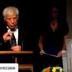 Parinaz Izadyar Instagram - #Repost @habibrezaee with @get_repost ・・・ پنجم دی ،تنها بهانه ای است برای برپا ایستادن به افتخارِ حضور و‌بودنتان بهرام خان بیضایی.مدیون شماییم. و تا عمر تاریخ ، به هم عصر بودن با شما مفتخر و البته،حسرت بیشتر از این که،چقدر قدر نادیده مانده است این گنج وجودتان...سایه و نفستان مستدام و پابرجا.این مرز و بوم چشم به راه شماست. *ویدئو از: dialoguenews