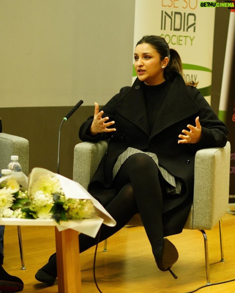 Parineeti Chopra Instagram - Had a great conversation at London India Forum 2024. Engaging in meaningful dialogue at the institution that inspires so many people all around the world is truly a privilege. Thankful for this enriching opportunity. #LSE #LondonIndiaForum2024 @Isesuindiaforum @indie_traveller