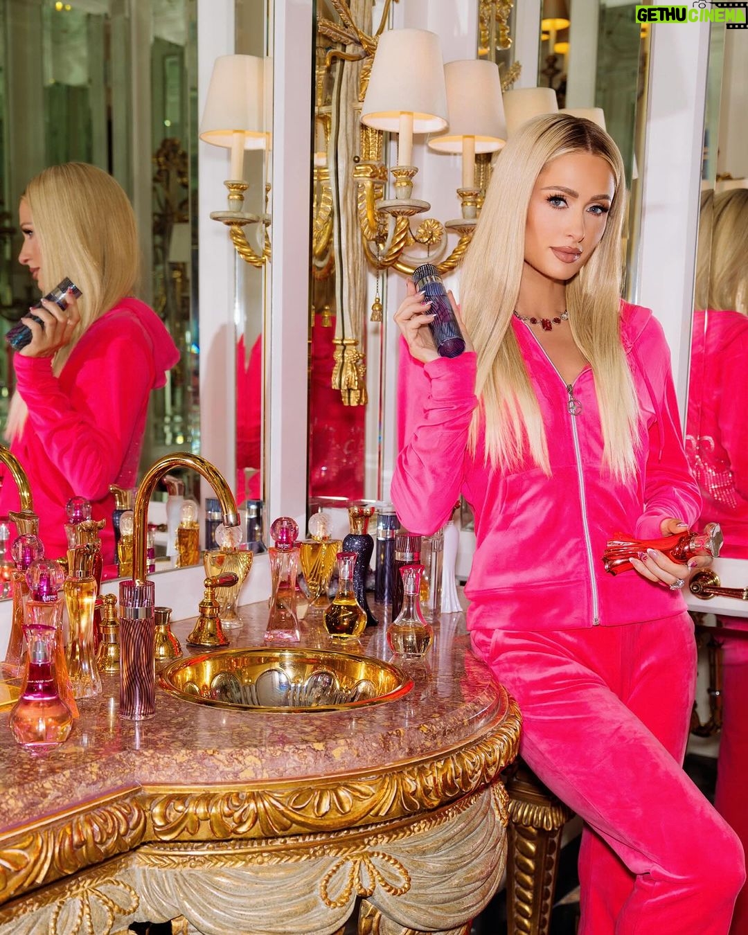 Paris Hilton Instagram - The perfect touch of #Sliving with my @ParisHiltonFragrances ✨❤️ Currently obsessesing over Ruby Rush 🍒🔥 Which one is your favorite?! 🤔 Beverly Hills, California
