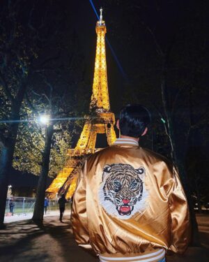 Park Bo-gum Instagram - MIDNIGHT IN PARIS 

#CELINEHOMME #CELINEBYHEDISLIMANE