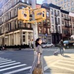 Park Eun-bin Instagram - @toryburch & @Wkorea in New York🗽 #ToryBurch #토리버치 & EUNBIN 🌆🌃 #ToryBurchSS23 #ToryBurchFW23 & Behind 🧡