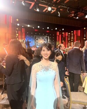 Park Eun-bin Instagram - Critics Choice Awards in LA💙