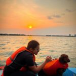 Parvathy Instagram - Super trooper dobster! 🧿 1. Sunset paddle-boarding, bruh! 2. A chill state of mind! (after trying to chase jelly fishes and giving mommy dearest very many heart attacks) 3. ‘Beach, don’t be chasing other dogs and snapping the leash!’, mommy says. 4. Mr. Snifferton just before he went ahead and did exactly what mommy asked him not to (read 3.) 5. Perfect morning picnic avec special hangdrum concert by aunt @rimakallingal Good times! 6. Kayaking, wohoo! Although a bit concerned that mema @athirasujatha was already threatening to bump into us.(volume up) 7. Mommy showed me mangroves and boats! 8. Farmhouse fun-dos with cousin Hazel, Mema @athirasujatha and meman @shameemp86 ! 9. Bunnyhops because dobster is smol. #omatawheee 10. Met aunty @dhanyarajendran’s dog sorry cat Twixie. Mixed emotions were felt.