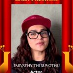 Parvathy Instagram - Witness the magnetic storytelling of “Dhootha”, the Amazon Original, premiering at #IFFI54 in Goa on November 26th. Do not miss the chance to meet the fascinating Parvathy Thirvothu at the venue! Register at https://my.iffigoa.org for an extraordinary cinematic journey! #DhoothaOnPrime