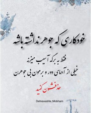 Parviz Parastouei Instagram - .
خودکاری که جوهر نداشته باشه
فقط به برگه آسیب میزنه
خیلی از آدمای دور و برمون بی جوهرن
حذفشون کنید