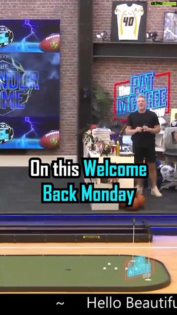 Pat McAfee Instagram - Hello beautiful people.. IT IS WELCOME BACK MONDAY