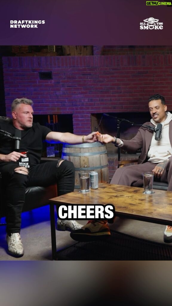 Pat McAfee Instagram - Cheers👂 Full episode with @patmcafeeshow drops tomorrow on the @allthesmoke.productions YouTube.