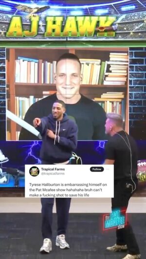 Pat McAfee Instagram - FINISH YOUR STORY @tyresehaliburton 🪣

😂😂😂