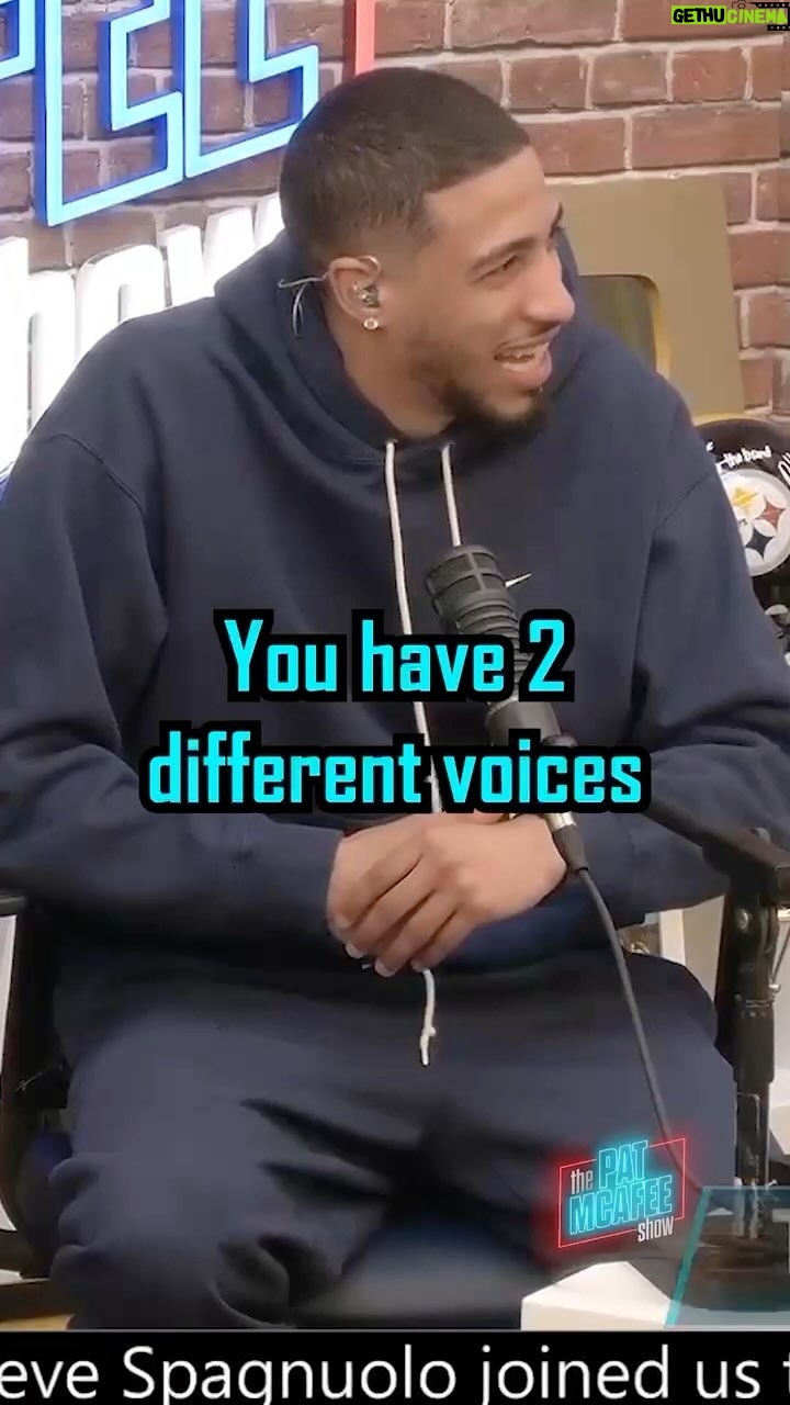 Pat McAfee Instagram - You have two different voices 😂😂