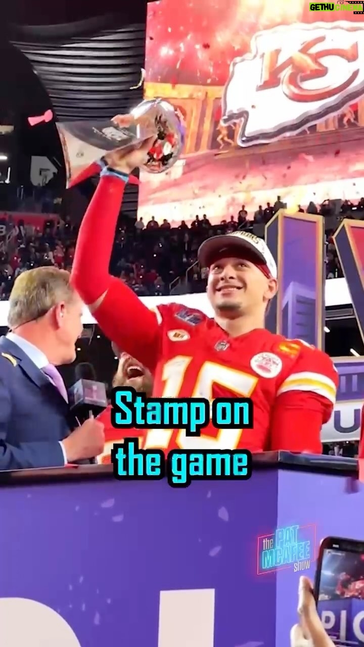 Pat McAfee Instagram - Of course Patrick Mahomes called the Chiefs dynasty after his first year starting 😂😂