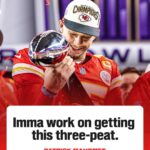 Pat McAfee Instagram - Patrick Mahomes has his eyes on ANOTHER Super Bowl 🏆🏆🏆 (via @patmcafeeshow)