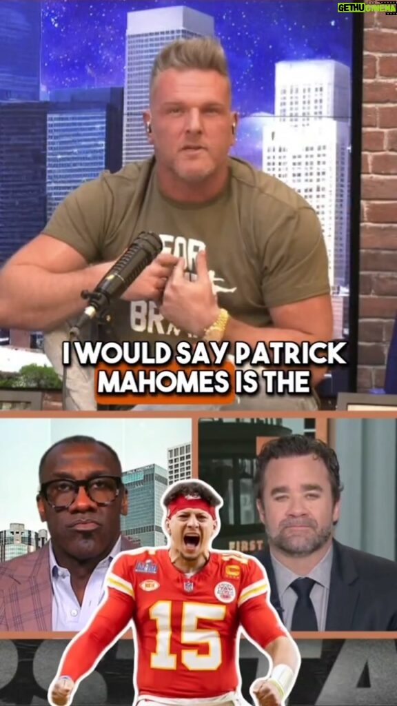 Pat McAfee Instagram - @patmcafeeshow believes Mahomes is the “biggest and best box office we have in the sports world” 👀