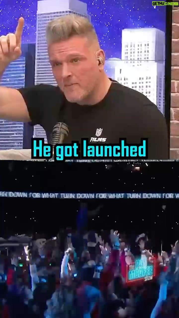 Pat McAfee Instagram - What did happen to that one guy who got LAUNCHED during the halftime show 😂😂