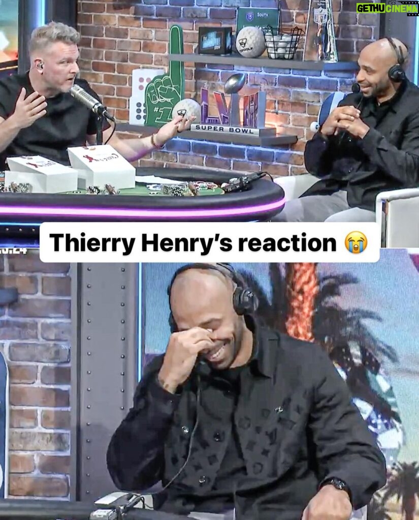 Pat McAfee Instagram - Thierry Henry’s reaction to @PatMcAfeeShow saying ‘CONCACAF’ 😂