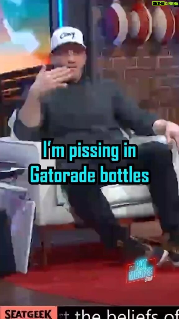 Pat McAfee Instagram - AJ Hawk claims he doesn’t piss in Gatorade bottles 😂😂