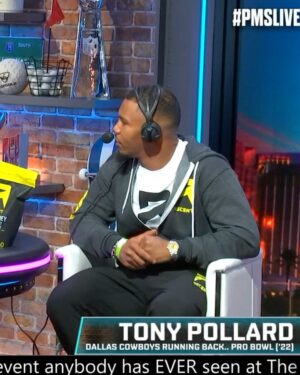 Pat McAfee Instagram - Tony Pollard says he has been more present and hasn’t been on social media much after the football season. (🎥 @patmcafeeshow)